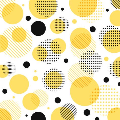 Best Vector Illustrations, Royalty-Free Vector Graphics & Clip Art - iStock Polka Dot Curtains, 블로그 디자인, Abstract Pattern Design, Vector Art Illustration, Yellow Pattern, Png Vector, Line Patterns, Polka Dot Pattern, Black Dots