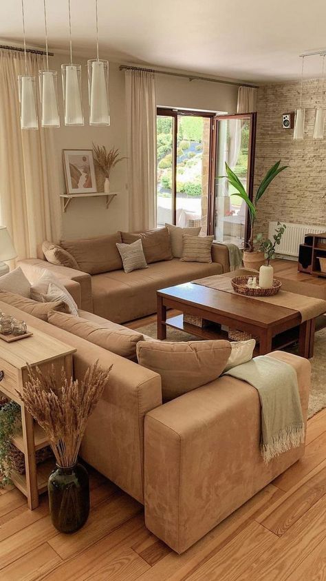 Earthy Living Room, Easy Living, Home Design Living Room, Apartment Decor Inspiration, Interior Garden, Dream House Interior, Decor Home Living Room, Living Room Decor Apartment, Living Room Inspo