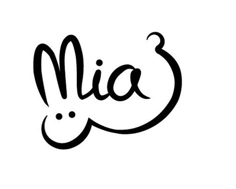 Mia Signature Ideas, Mia Name Art, Mia Name Design, Signature Design Name, Name Logo Ideas, Logo Rabbit, Basketball Logo Design, Awesome Logos, Magic Rabbit