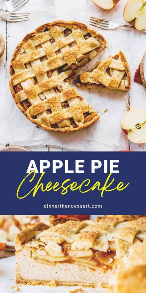 Apple Pie Topping, Vegan Apple Pie Recipe, Berry Pie Filling, Pie Topping, Lattice Pie Crust, Apple Pie Cheesecake, Lattice Pie, Cinnamon Cheesecake, Traditional Apple Pie