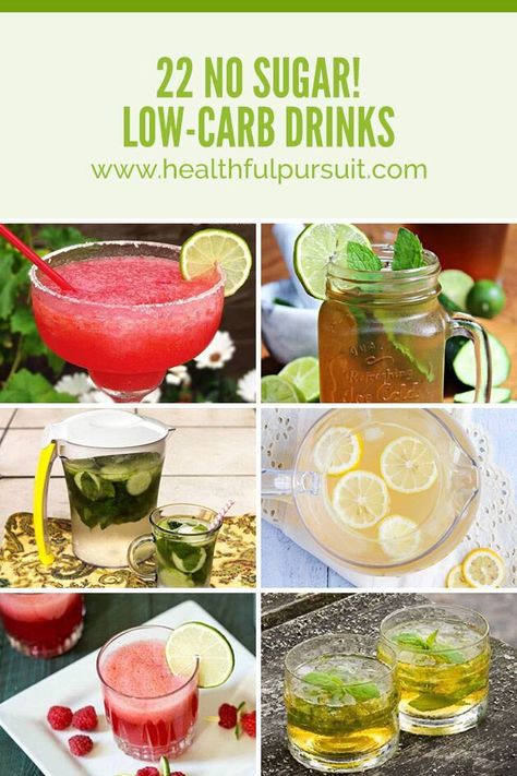 No Sugar! Low-Carb Drinks to Quench Your Thirst #ketolife #healthfulpursuit #lowcarbdrinks Types Of Drinks, Grain Free Pancakes, Low Carb Cocktails, Sugar Free Drinks, Keto Cocktails, Banana Drinks, Low Carb Drinks, Healthy Strawberry, Keto Drink