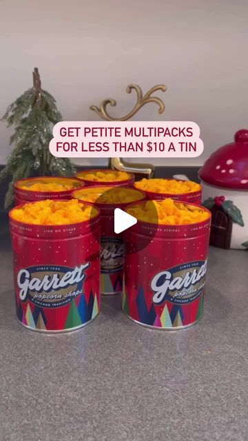 Garrett Popcorn on Instagram: "BLACK FRIDAY DEAL 🚨 Save up to 35% on 6-packs and 12-packs of Petite tins of Garrett Mix." Garrett Popcorn, Popcorn Tin, Popcorn Shop, Black Friday Deals, 6 Packs, Xmas Gifts, Popcorn, Black Friday, Tin