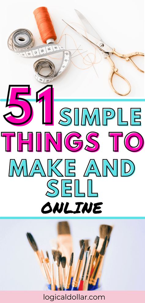 Have you been looking for the perfect work at home job? Maybe you are more of a creative type and need a DIY side hustle you can do at home. With the right side hustle, you can make money doing something that you truly love. Here are over 50 easy things to make and sell from home. You'll find profitable crafts to make and sell, things to make and sell for pets, and many other ideas. You'll also find the best places to sell your homemade ware online, such as Etsy, Shopify and Amazon. Fun Things To Make And Sell, Diy Side Hustle Ideas, Diy Side Hustle Ideas At Home, Things To Sell To Make Money Diy, Handmade Things To Sell Ideas Make Money, Crafts That Sell Well Extra Money, Things That Sell, Cheap Things To Make And Sell, Business Ideas For Kids Easy Diy