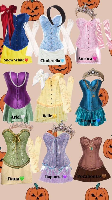 Disney Princess Halloween Costumes, Halloween Costume Ideas Duo, Costume Ideas Duo, Halloween Costume Ideas Women, Women Halloween Costume Ideas, Costume Carnaval, Cute Group Halloween Costumes, Costume Ideas Women, Matching Halloween Costumes