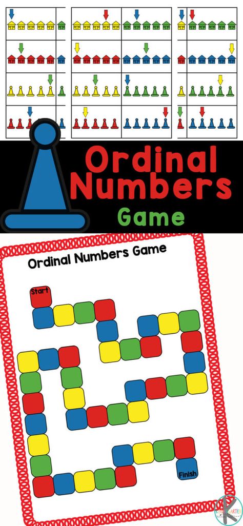 Ordinal Numbers Activities, Subtraction Games Kindergarten, Ordinal Numbers Kindergarten, Number Games Kindergarten, Number Activities Kindergarten, Games For Grade 1, Number Activities Preschool, Subtraction Kindergarten, Free Worksheets For Kids