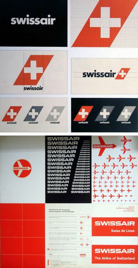 The Evolution of the Swissair Logo    like how strait edge it all is, but also feels like it's really old, which it is;) Airlines Branding, Stationary Branding, Swiss Air, Typography Images, Postal Vintage, Graphic Design Images, Design Guidelines, Start Ups, Typography Inspiration