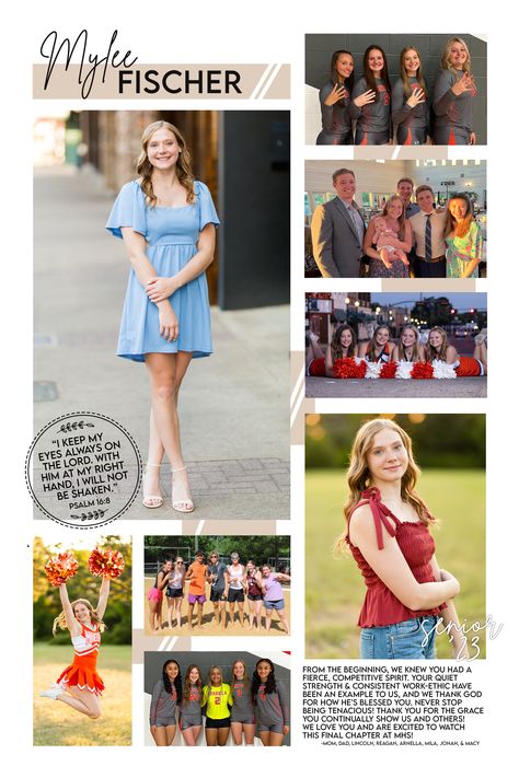 Senior Yearbook Page Ideas Layout, Senior Ad Ideas Yearbooks, Senior Yearbook Ad Ideas, Yearbook Ideas Pages, Senior Ad Ideas, Senior Page Yearbook Ideas, Senior Yearbook Ads, Yearbook Ad, Senior Ads