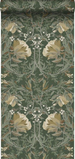 Papier Peint Art Nouveau, Grey Floral Wallpaper, Art Nouveau Wallpaper, Illustration Art Nouveau, Wallpaper Art Deco, Toilet Room Decor, Art Nouveau Interior, Brewster Wallcovering, Art Nouveau Decor