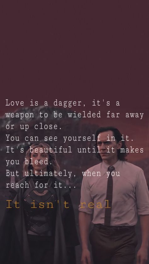 Loki Dagger Tattoo, Loki Phone Wallpaper, Love Is A Dagger, Loki Tattoo, Best Marvel Movies, Marvel Television, Loki Quotes, Iron Men 1, Loki Wallpaper