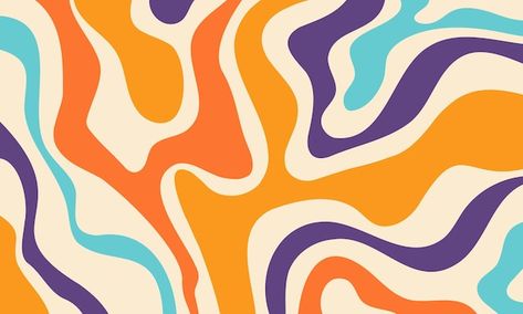 Groovy Banner, Groovy Background, Worship Backgrounds, Background Retro, Illustration Art Kids, Pattern And Texture, Pattern Poster, Futuristic Background, Wavy Pattern