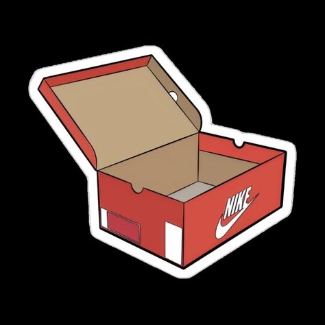 Shoe Box Drawing, Nike Stickers, Shoe Box Art, Drip Shoes, Nike Drawing, Shoe Box Design, Nike Logo Wallpapers, Typo Logo Design, Rock Poster Art