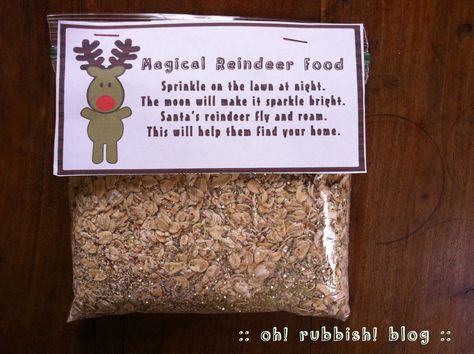 Help guide Santa's sleigh with this Magic Reindeer Food : Oatmeal Glitter Reindeer Food with Printable. Kid Friendly Holiday Recipes, Reindeer Food Recipe, Reindeer Food Poem, Magic Reindeer Food, Glitter Reindeer, Santa's Reindeer, Reindeer Food, Christmas Breakfast, Santa Sleigh