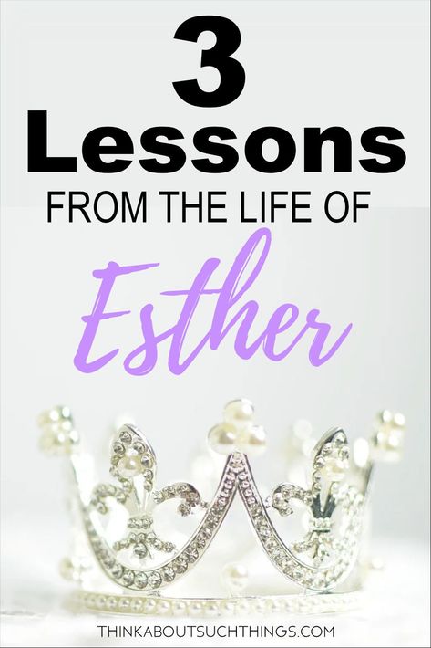 Dig into this Bible lesson on Esther. Esther may have been beautiful, but there is a lot more to her than just her pretty face. She was a woman that God used to save her nation. Learn 3 key things from her life. #Bible #Esther #Biblelesson Esther Object Lesson, Bible Study On Ester, Esther Tattoo Bible, Ester In The Bible, Esther Craft, Esther Bible Crafts, Queen Esther Crafts, Esther Anointing, Esther Fast