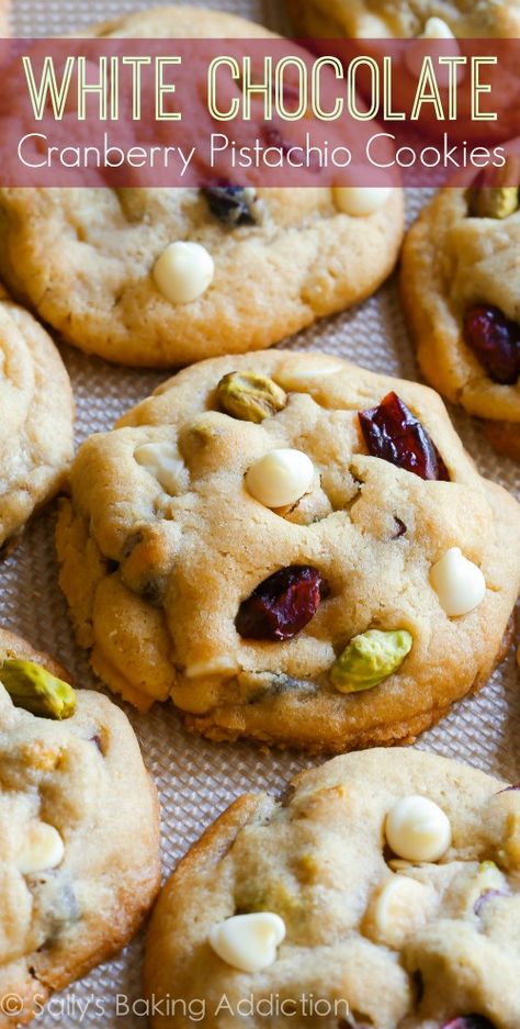 Cranberry Pistachio White Chocolate Cookies, Pistachio White Chocolate Cranberry Cookie, Cranberry White Chocolate Pistachio Cookies, Cranberry And Pistachio Cookies, Cranberry Orange Pistachio Cookies, Pistachio Cranberry Cookies, Cranberry Pistachio Shortbread Cookies, Pistachio Cookies Recipe, Cranberry Pistachio Cookies