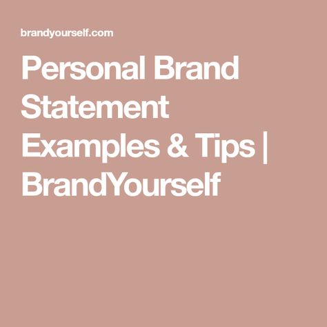 Personal Brand Statement Examples, Personal Branding Examples, Personal Brand Statement, Brand Statement, Direct Sales Business, Resume Writing Tips, Business Venture, Resume Writing, Personal Brand