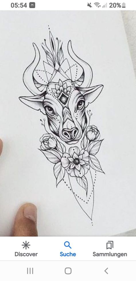 Taurus Flower, Taurus Bull Tattoos, Bull Tattoo, Animal Illustration Kids, Taurus Bull, Bull Tattoos, Taurus Tattoos, Flower Tattoo Arm, Phoenix Tattoo