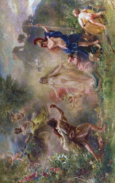 Peleus And Thetis, Paris Of Troy, Women In Greek Mythology, Three Goddesses, Judgement Of Paris, Not Invited, Medieval Paintings, Pagan Gods, Greek And Roman Mythology