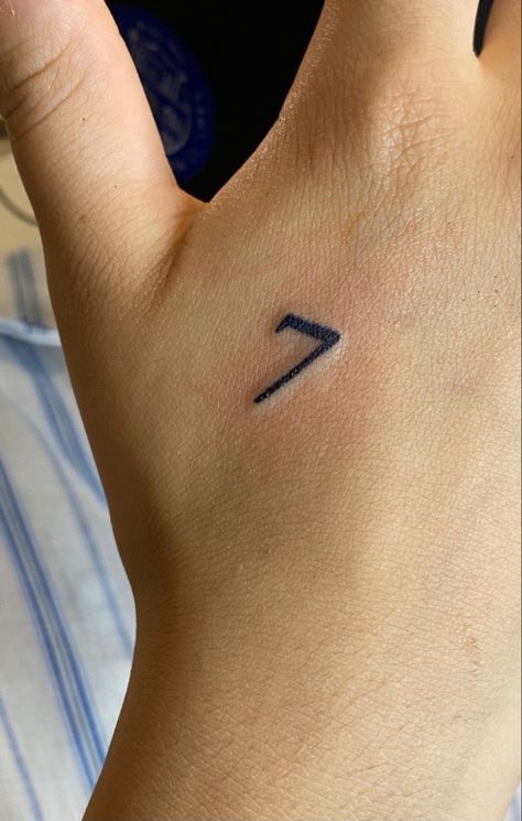 Number 7 Tattoo, Feminist Tattoo, Matching Tats, 7 Tattoo, Bts Tattoos, Number Tattoos, Hand Pictures, Number 7, Hippie Jewelry