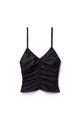 Black Satin Top, Alexander Wang Top, Cropped Cami, Satin Top, Date Outfits, Fashion Design Clothes, Punk Fashion, Luxury Outfits, Black Satin