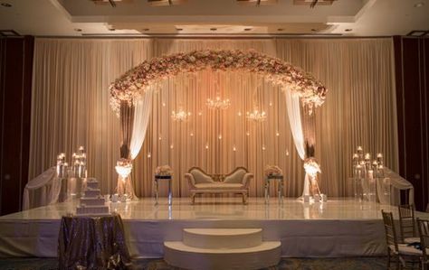 Top 50 Wedding Stage Decoration Ideas Christian Wedding Stage Decoration, Ring Ceremony Stage Decoration, Christian Reception, Wedding Reception Stage, Weddings Decorations Elegant Romantic, Engagement Stage, Stage Backdrops, Indian Wedding Stage, Indian Wedding Decorations Receptions