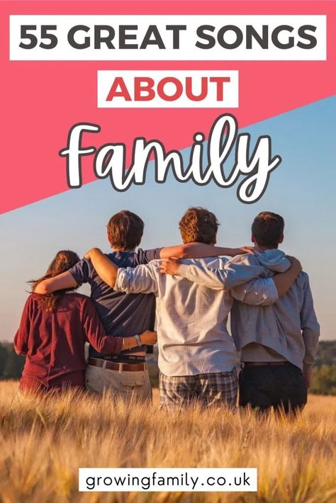 55 best songs about family for your music playlist - Growing Family Playlist Song Ideas, Songs About Family, Family Song Lyrics, The Best Songs, Family Songs, Family Video, Best Love Songs, Chosen Family, Instagram Family