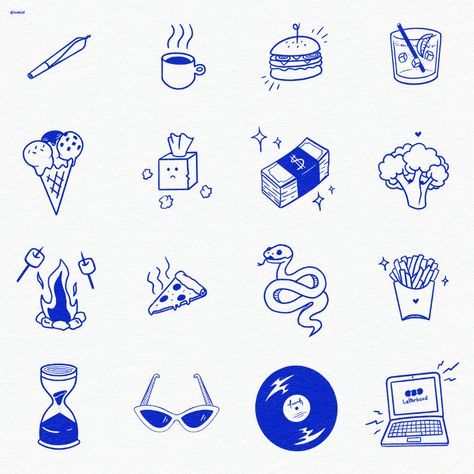 Hand Drawn Icons Doodles, Doodle Graphic Design Illustrations, Icon Inspiration Design, Doodle Style Illustrations, Graphic Icons Design, Graphic Design Icons Illustrations, Brand Icons Design, Logo Inspo Graphics, Graphic Design Icons Symbols