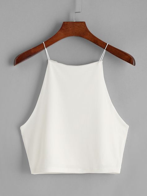 Shop Crop Cami Top online. SheIn offers Crop Cami Top & more to fit your fashionable needs. Edgy Fashion Chic, Crop Cami Top, Crop Top Dress, Crop Top Outfits, Cami Crop Top, Mode Inspiration, Ladies Dress Design, Ladies Tops Fashion, Cropped Top