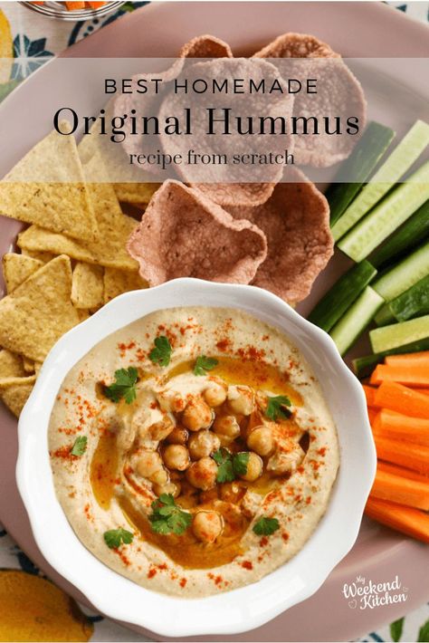 Greek Hummus Recipe, Heath Recipes, Best Homemade Hummus, Vegan Hummus Recipe, Classic Hummus Recipe, Classic Hummus, Healthy Hummus, Hummus Recipes, Easy Hummus Recipe