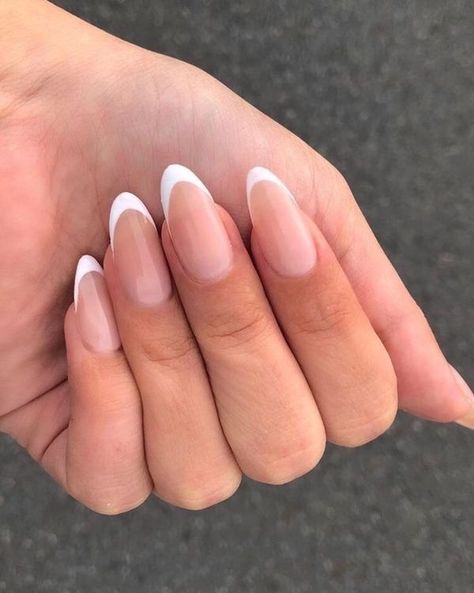 White Tip Acrylic Nails, Rounded Acrylic Nails, Emerald Nails, White Tip Nails, December Nails, 15 December, White Acrylic Nails, French Tip Acrylic Nails, Her Nails