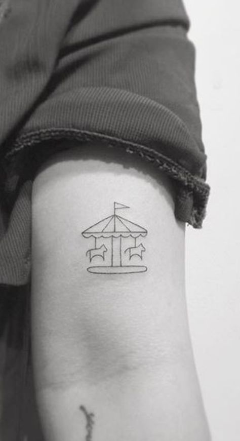 Greys Anatomy Tattoo, Carousel Tattoo, Anatomy Tattoo, Butterfly Wrist Tattoo, Shape Tattoo, Muster Tattoos, Small Flower Tattoos, Small Meaningful Tattoos, Detailed Tattoo