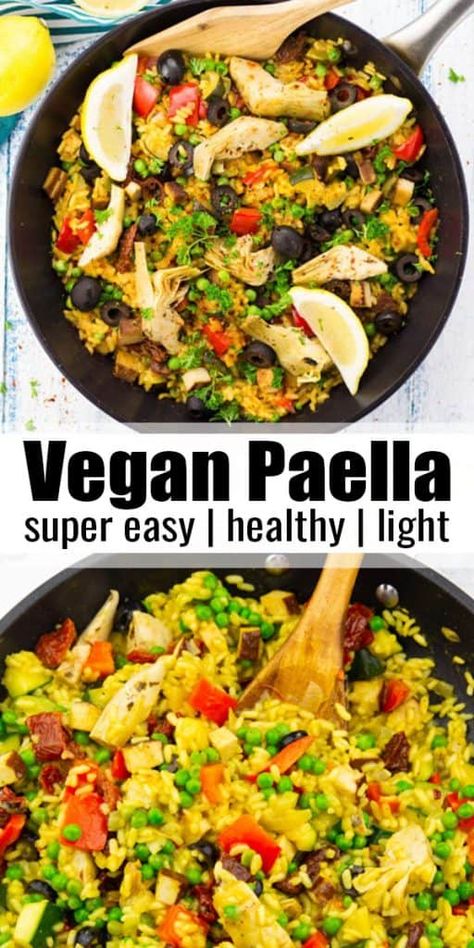 Tofu Zucchini, Vegan Paella, Smoked Tofu, Vegan Summer Recipes, Quick Vegan Meals, Paella Recipe, Veggie Dinner, Healthy Sandwiches, Vegan Comfort Food