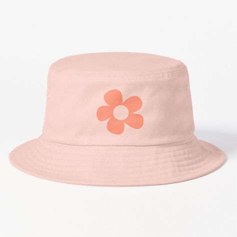 Get my art printed on awesome products. Support me at Redbubble #RBandME: https://www.redbubble.com/i/bucket-hat/Cute-Preppy-Pastel-Red-Pink-Flower-by-tabbygun/118606626.K6DP2?asc=u Preppy Hat, Flower Bucket Hat, Bucket Hat Design, Pastel Red, Flower Bucket, Painted Tote, Hats For Sale, Light Red, School Design