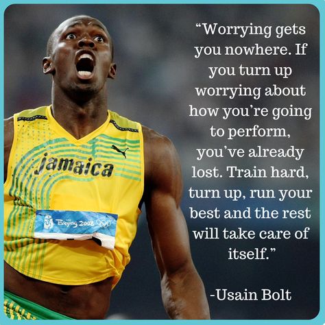 A great motivational quote from eight-time Olympic gold medallist, Usain Bolt! Track And Field Quotes Motivational, Athletes Motivation Quotes, Sydney Mclaughlin Quotes, Olympic Motivation, Usain Bolt Quotes, Usian Bolt, Olympic Quotes, Track And Field Quotes, Track Workout Training