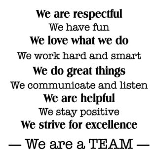 Follow The Rules Quotes, We’re A Team Quotes, Work Inspirational Quotes Teamwork, Best Team Quotes, Team Quotes Inspirational, A Team Quotes, Office Quotes Wall, Team Office, Office Rules