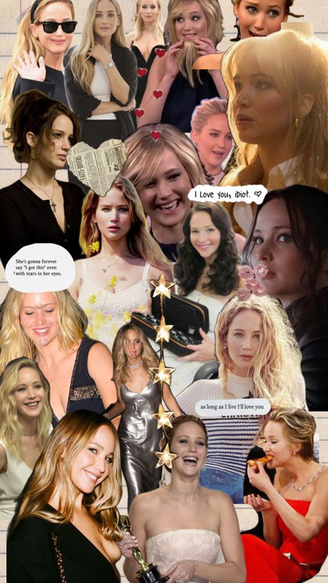 I would appreciate credits❤️ Jennifer Lawrence, Hunger Games, I Got This, I Love You, Love You, Collage