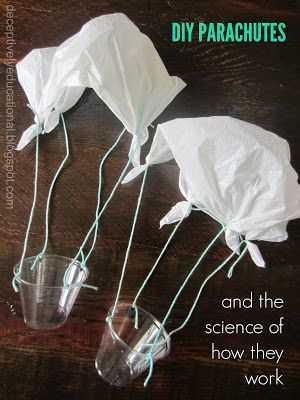 Diy Parachute, Aesthetic Science, Vetenskapliga Experiment, Science Aesthetic, Facts Science, Toddler Science Experiments, Science For Toddlers, Science Design, Science Week