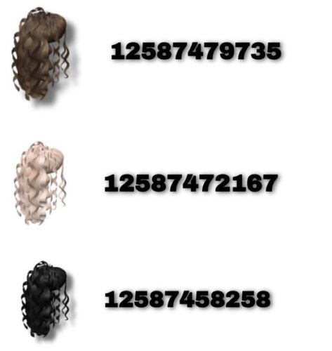 Berry Avenue Codes Curly Hair, Berry Avenue Curly Hair Codes, Curly Hair Codes Berry Ave, Curly Hair Ponytail, Hoco Hairstyles, Y2k Hair, Long Hair Extensions, Curly Ponytail, Curly Bangs