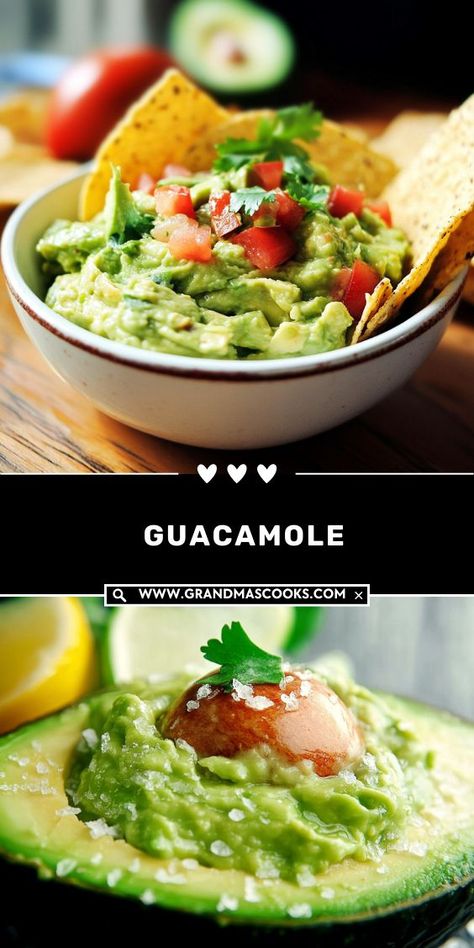 Make fresh guacamole in minutes! Creamy, flavorful, and loaded with zesty lime and cilantro—great for tacos, chips, and more. Guacamole Recipe Easy, Fresh Guacamole, Homemade Guacamole, Yummy Salad Recipes, Guacamole Recipe, Ripe Avocado, Fresh Lime, Delicious Salads, Sin Gluten