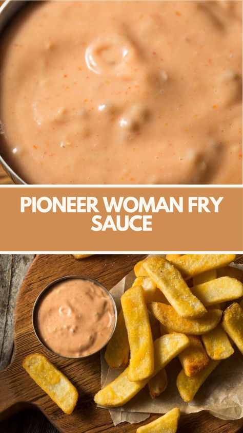 Pioneer Woman Fry Sauce recipe is made with ketchup, mayonnaise, and optional hot sauce it takes 5 minutes to prepare and serves 6 people perfect for dipping fries or other snacks. French Fry Sauce, Pioneer Kitchen, Fry Sauce Recipe, Fry Sauce, Pioneer Woman, Sauce Recipe, French Fries, Gluten Free Vegetarian, Sauce Recipes