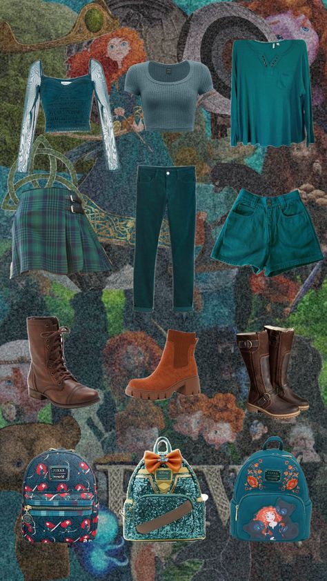 Build your Merida bound! 🐻 🏹 #brave #disney #disneybound #ootd Merida Inspired Outfits, Brave Disney, Disney Themed Outfits, Merida Brave, Themed Outfits, Brave, Outfit Inspirations, Ootd, Disney