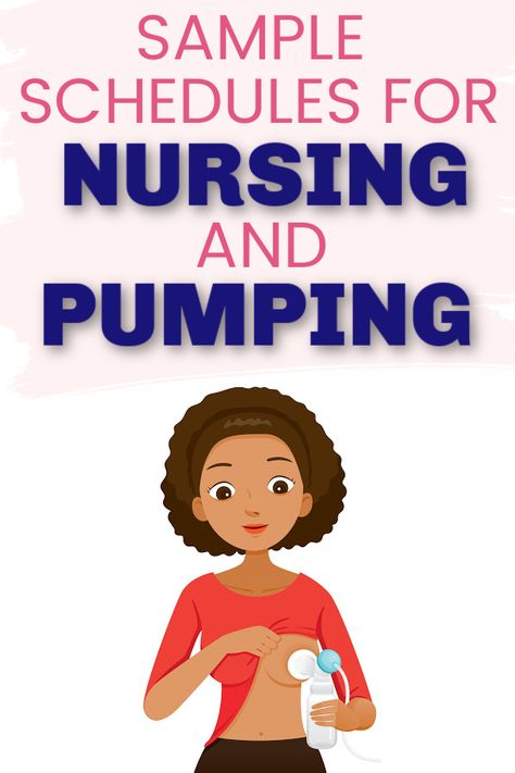 Sample pumping schedules for nursing and pumping! Are you trying to build up a freezer stash, or increase your milk supply, or pump at work and nurse at home? Here's how to combine nursing and pumping! #baby #breastfeeding Nursing Pumping Schedule, 5 Month Pumping Schedule, How To Build Milk Supply While Nursing, Pumping After Nursing, Pump Breastfeeding Schedule, Pump And Nurse Schedule, Combined Nursing And Pumping Schedule, How To Breast Feed And Pump Schedule, Nursing Schedule Breastfeeding