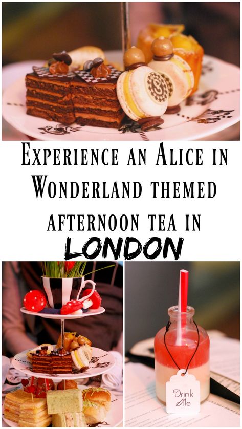 PIN FOR LATER: Experience an Alice in Wonderland themed afternoon tea at the Sanderson Hotel in London, England! This ADORABLE afternoon tea is called the 'Mad Hatters Tea' and features whimsical food and cute crockery. One of the best afternoon teas in London! London Afternoon Tea, Afternoon Tea In London, Tea In London, Afternoon Tea London, London With Kids, Best Afternoon Tea, United Kingdom Travel, Tea Sandwiches, Mad Hatter Tea