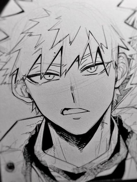 Bakugo Katsuki Fanart Cute, Bakugo Katsuki, Katsuki Bakugo, Katsuki Bakugou, Bakugou Katsuki, Dessin Adorable, Hand Art Drawing, Anime Character Drawing, Art Tutorials Drawing