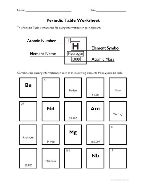 Periodic Table Worksheet #2 Free Chemistry Printables, Periodic Table Worksheets Free, Periodic Table Worksheet, Periodic Table Printable, Periodic Chart, Table Worksheet, Chemistry Periodic Table, Chemistry Classroom, Chemistry Worksheets