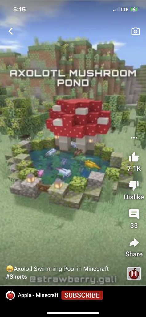 Tiny Minecraft Building Ideas, Minecraft Marriage Builds, Minecraft Animal Habitats, Minecraft Moss House Ideas, Turtle Habitat Minecraft, Cute Things To Build In Minecraft For Your Girlfriend, Minecraft Astethic Builds, Enchanted Forest Minecraft Builds, Dark Themed Minecraft Builds