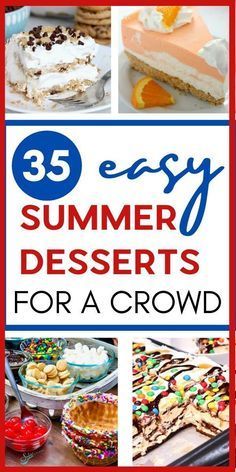 Fun Cookout Ideas, Cold Desserts For A Crowd, Desserts For The Beach, Quick Summer Desserts No Bake, August Dessert Ideas, End Of Summer Desserts, Beach Dessert Ideas, Summer Deserts Ideas, Summer Treats Desserts