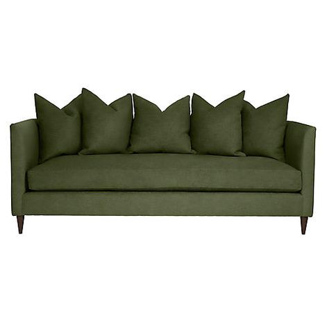 Sofas & Sectionals | One Kings Lane Hardwood Plywood, Linen Sofa, Curved Back, Cushion Filling, Back Pillow, Upholstered Furniture, Stylish Home, Seat Cushion, One Kings Lane