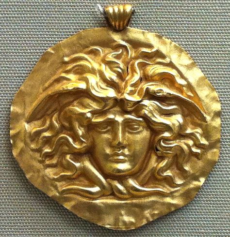 Gorgon/Medusa medallion Medusa And Athena, Medusa Medallion, Gorgon Medusa, The British Museum, Amulets, Bad Hair Day, Contemporary Jewellery, British Museum, Bad Hair