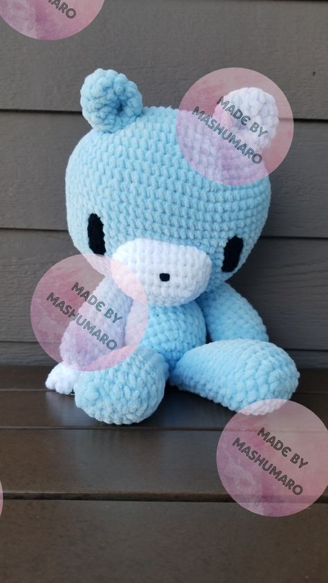 Crochet Gloomy Bear, Crochet Bear Plush, Gloomy Bear Crochet Pattern, Gloomy Bear Crochet, Two Headed Plushie Crochet Pattern, Gloomy Bear Plush, Gloomy Bear Stuffed Animal, Gloom Pokemon Crochet, Gloomy Bear Collection