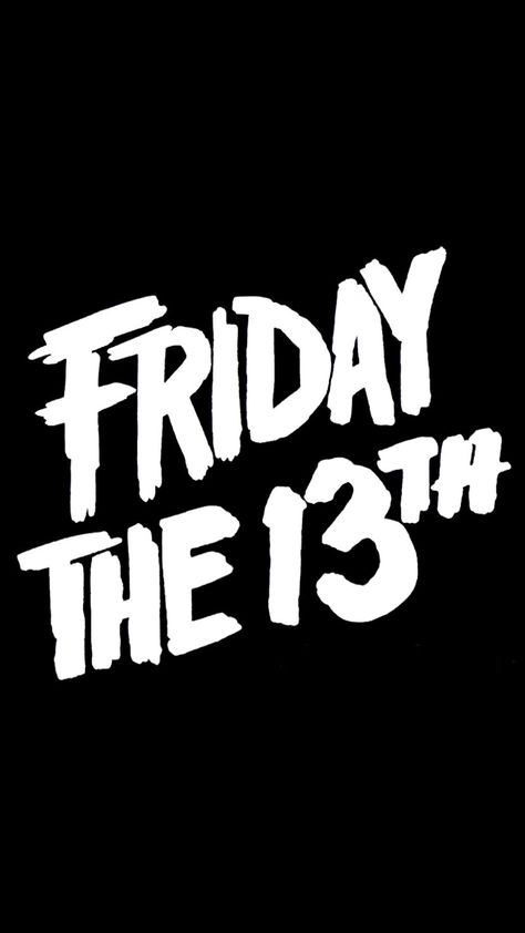 Friday The 13th Shirt Ideas, Halloween Text Art, Friday 13th Aesthetic, Friday The 13th Aesthetic, Friday The 13th Wallpaper, Friday 13th Tattoo, Friday The 13, Logo Film, Jason Friday The 13th